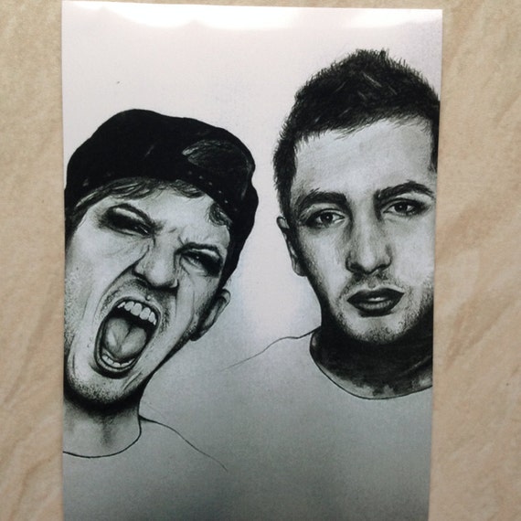 Twenty One Pilots Portrait Drawing Art Print by LonelyLunaArt