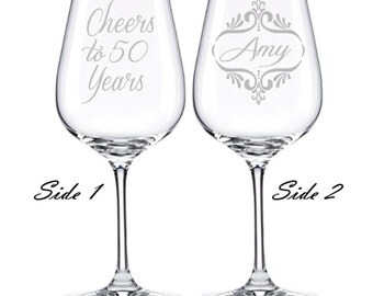 50th Birthday Gift for Women, 21st Birthday Wine Glass, 70th Birthday, 80th Birthday Gift, 50th Birthday Gift for Men, Grandma Birthday, Mom