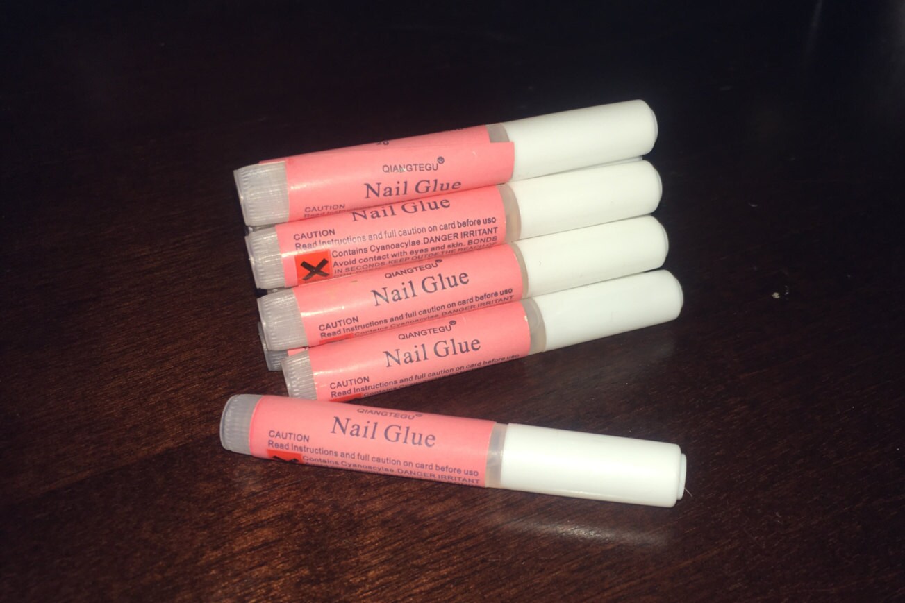 Nail Glue and Adhesive Tabs For Nails Rhinestones & More