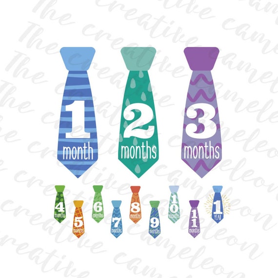 Download ties svg months boys first year month baby by ...