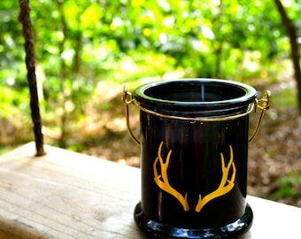 100% All Natural Soy Golden Antlers Candle