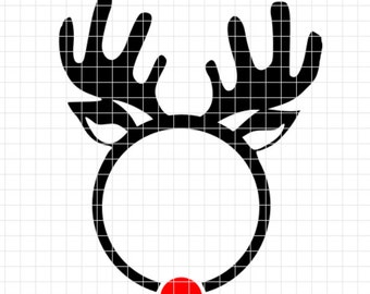 Reindeer Monogram SVG/PNG JPG download for Cricut and Silhouette