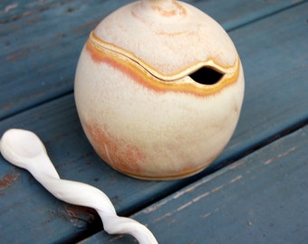 Sugar Bowl / Honey Jar in Sunburst - Made to Order
