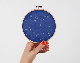 Little & Big Dipper Constellation Embroidery Kit