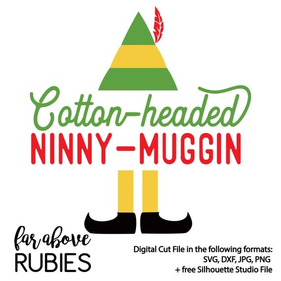 Cotton-headed Ninny-muggin Elf SVG & DXF digital cut file