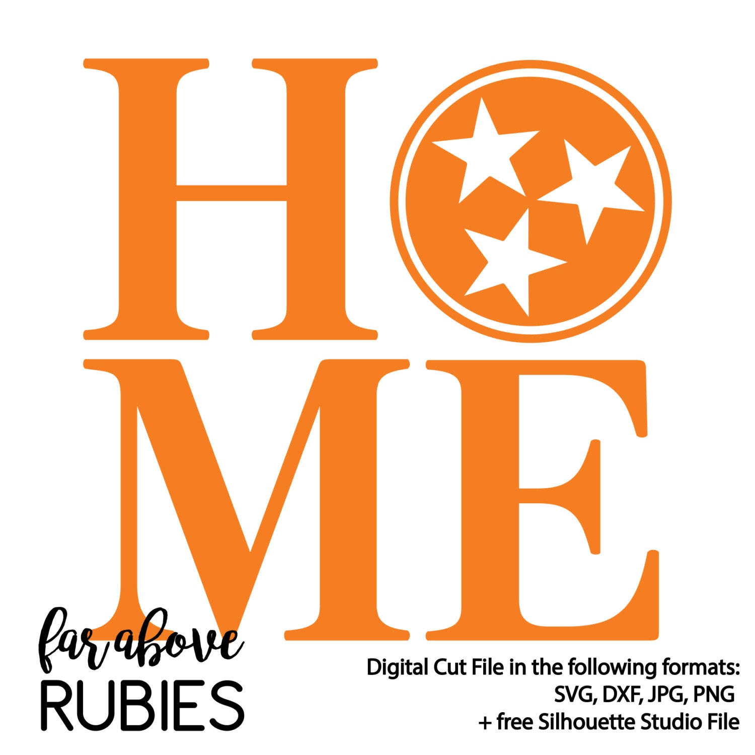 Download Home Tennessee Tri-Star SVG DXF PNG Jpg Digital by ...