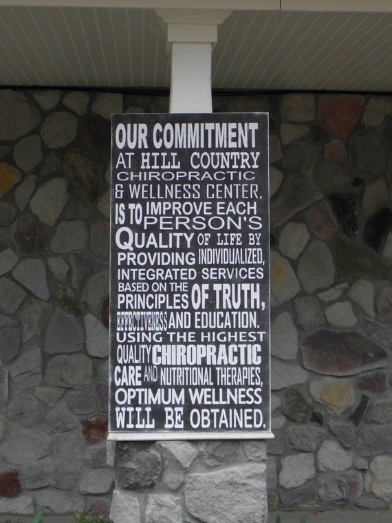 Custom mission statement sign for your home or business