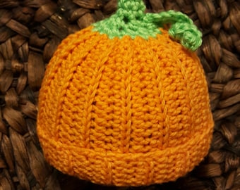 Made to order , newborn, pumpkin hat,baby boy, baby girl, fall, photography, photo prop, crochet
