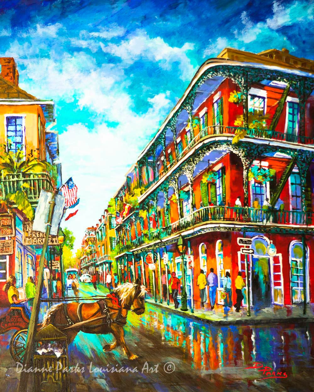 New Orleans Art French Quarter New Orleans by DianneParksArt