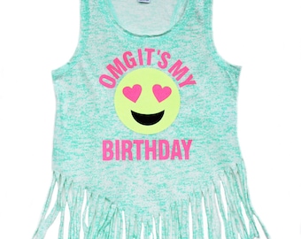 Sale, Birthday Shirt, Girls Emoji Shirt, Glitter Shirt, Birthday Number Shirt, Birthday Girl, Tween Shirt, Emoji Face, Emoji Birthday