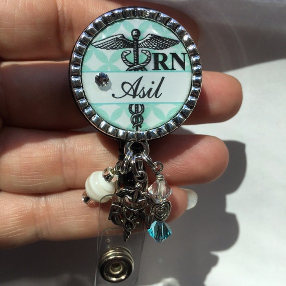 Personalized ID Badge Reel Personalized Name Nursing school