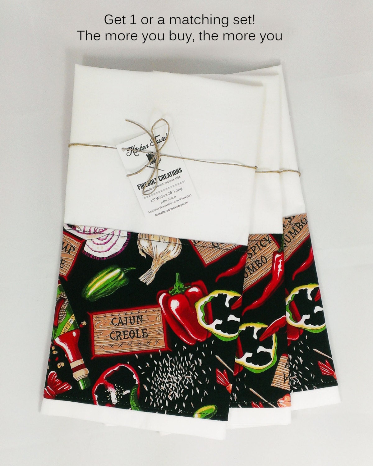 Cajun Kitchen Towel nola gift cajun decor louisiana gift new