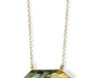 Faceted Labradorite Necklace