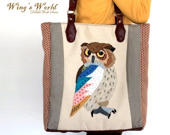 Sac Bandoulière Trop Mignon Avec Motif Hibou – Parfait Pour Le Quotidien