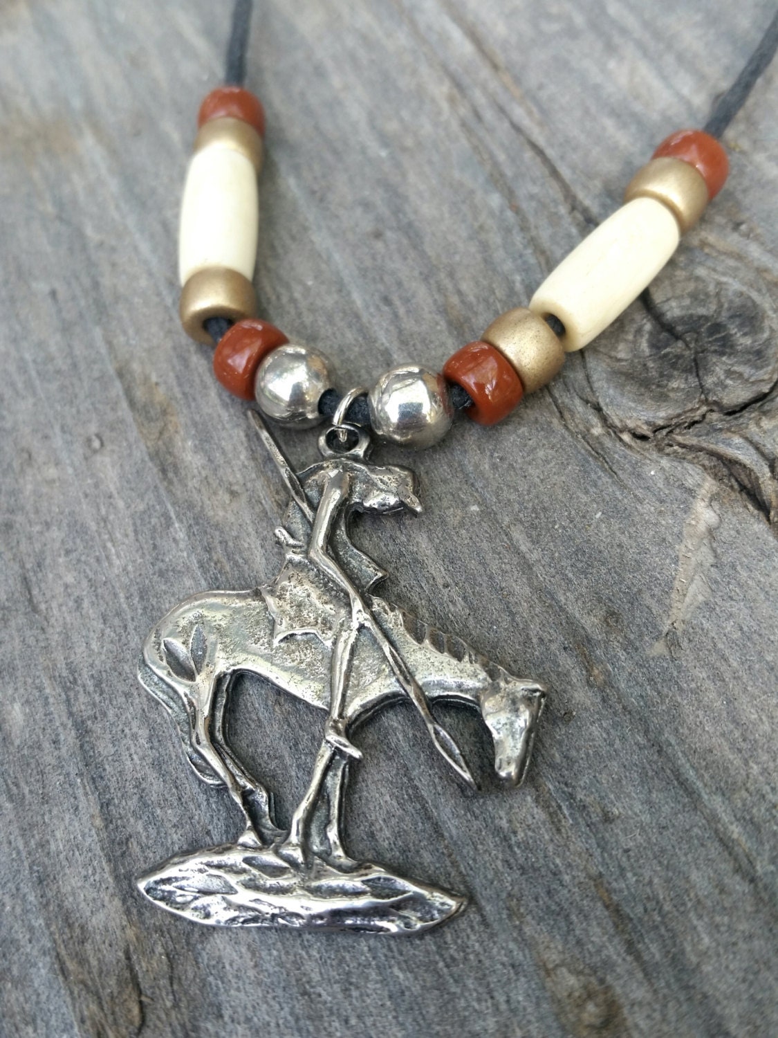 Vintage Tribal Necklace Native American Indian Mens Jewelry