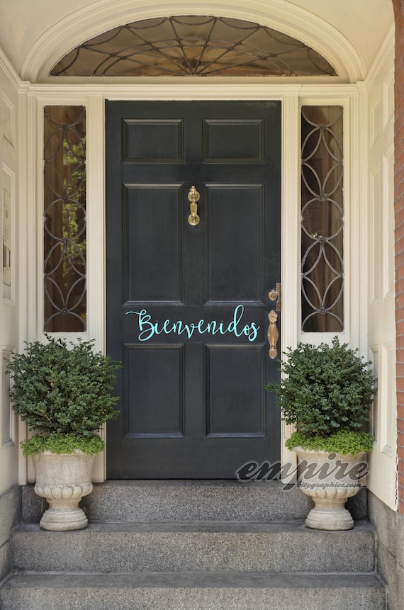 Welcome decal, hello decal, namaste decal, bienvenidos, hola, benvenuti, welcome door decals