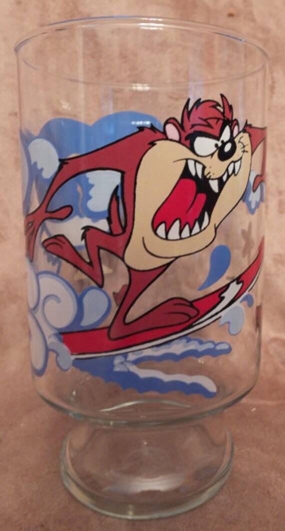 1995 Warner Brothers Tasmanian Devil Very Large Glass