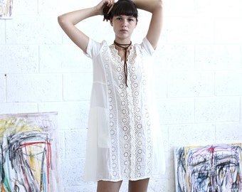 white dress-white silk dress-white-short sleeve midi dress