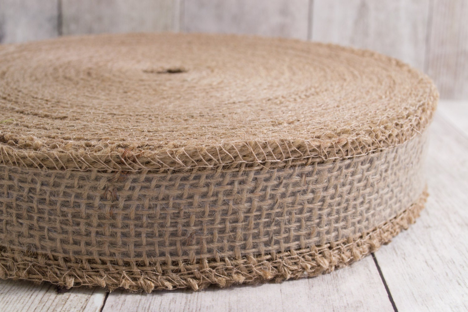 1.5 burlap ribbon Ivory burlap jute wide trim 50 yard