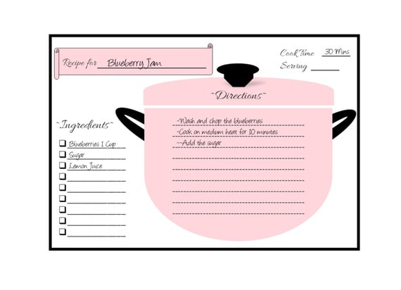 Recipe Cards Recipe Card Template Recipe Cards Printable Recipe Cards 4x6 Recipe Card Dividers Recipe Card Download