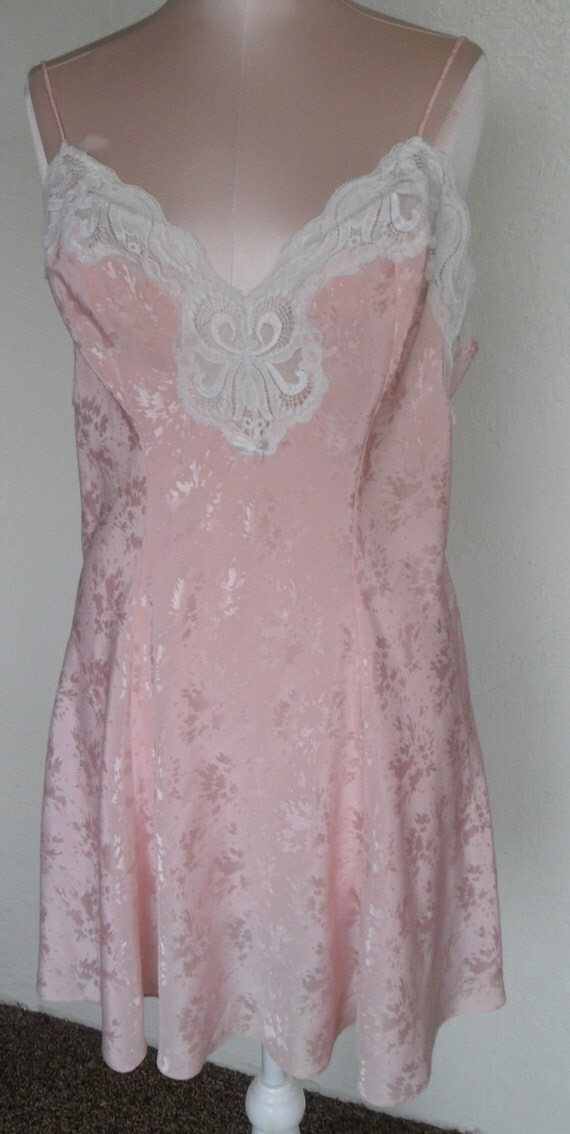 Vintage Chemise Nightgown Nightie Shirley of Hollywood Large