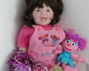 Big 27" Reborn Toddler Girl Doll "London" from Ladybug Sculpt w. Sesame Street Abby