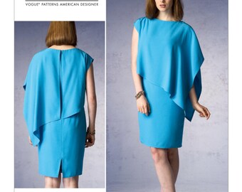 UNCUT Misses' Dress Sewing Pattern Vogue 1373 Vogue American Designer Tom and Linda Platt Size 8-10-12-14-16-18-20-22-24
