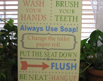 Bathroom Sign Etsy wood bathroom sign | etsy Bathroom Sign Etsy wood bathroom sign | etsy