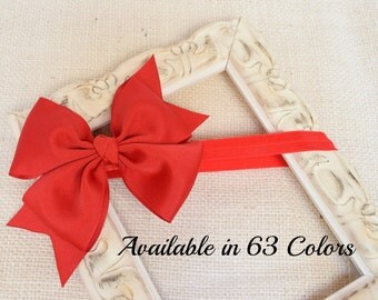 Red Bow Headband, Baby Bow Headband, Bow Headband, Girls Headbands, Toddler Headband, Bow Headband Baby, Hairbows, Infant Headbands, HB, 600