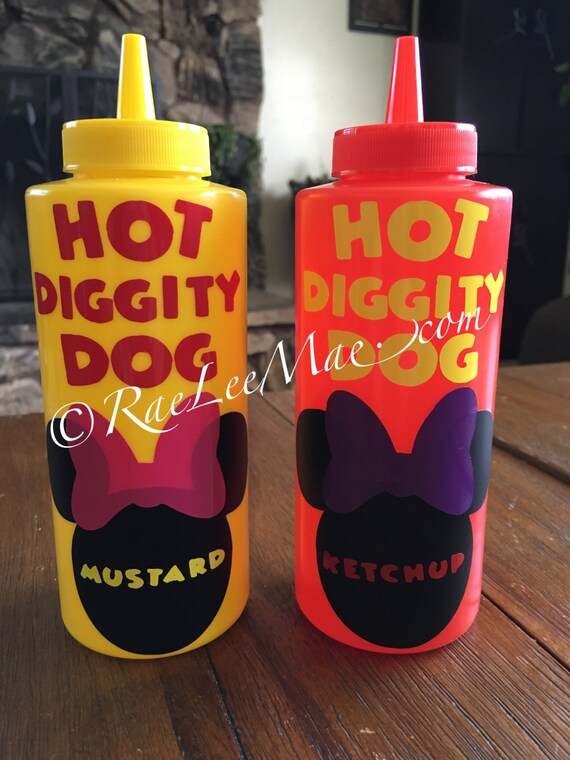 Hot Diggity Dog Minnie Mouse bowtique party Ketchup Mustard