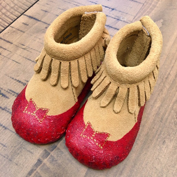 Custom Ruby Slippers No Place Like Home Baby Girl Red