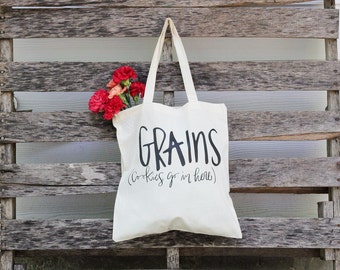 Funny Tote Bag, Canvas Tote Bags, women's gift, Grocery Tote Bag