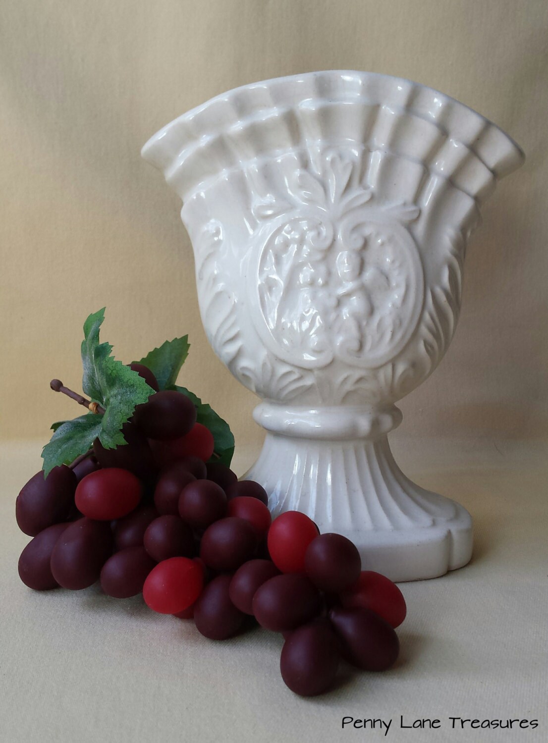 Vintage Ceramic Pedestal Vase California by