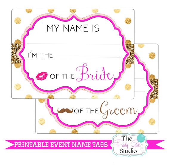 printable name tagseventweddingengagementparty