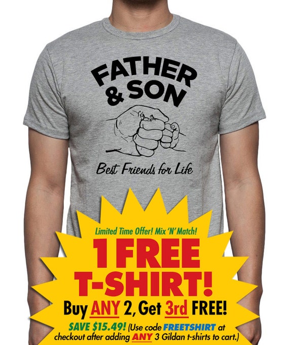 father son fist bump shirt