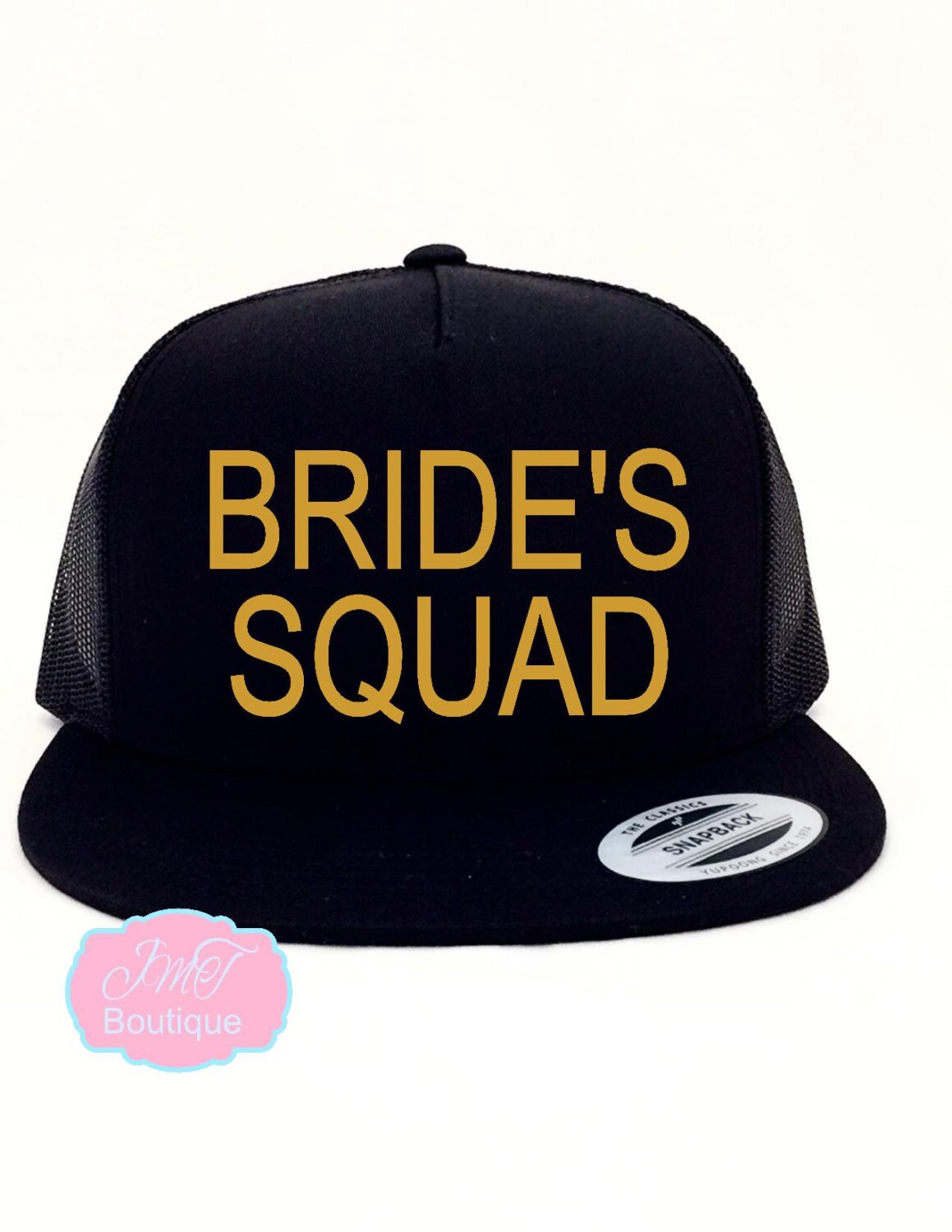 Bride's Squad Hat. Squad Hat. Wedding Hats. Snapback Hat.