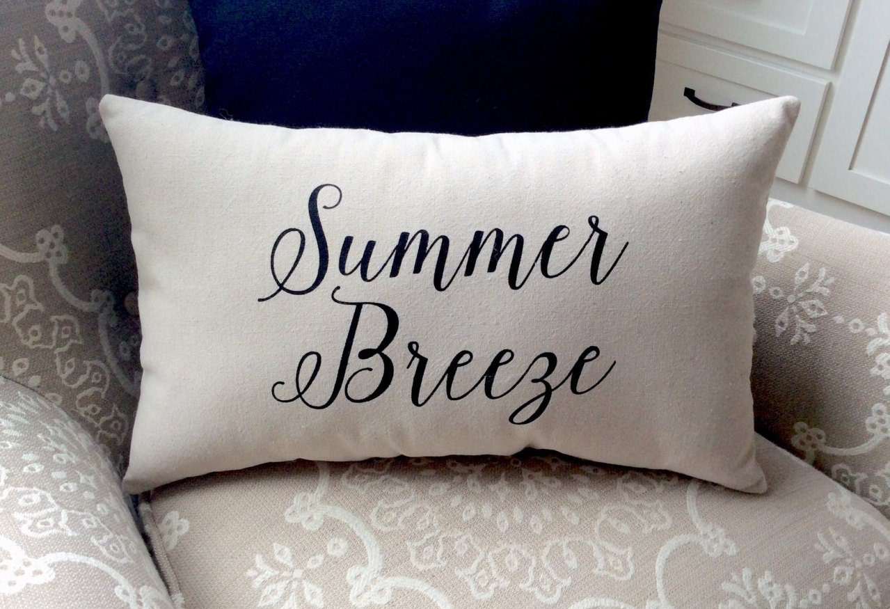 Canvas Pillow Summer Decor Home Decor Beach Decorative