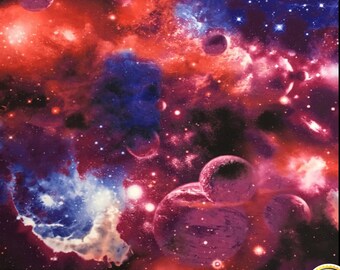 Cosmic Galaxy Spandex Fabric SALE 4Way Stretch Lycra Knit By The Yard 58" Wide