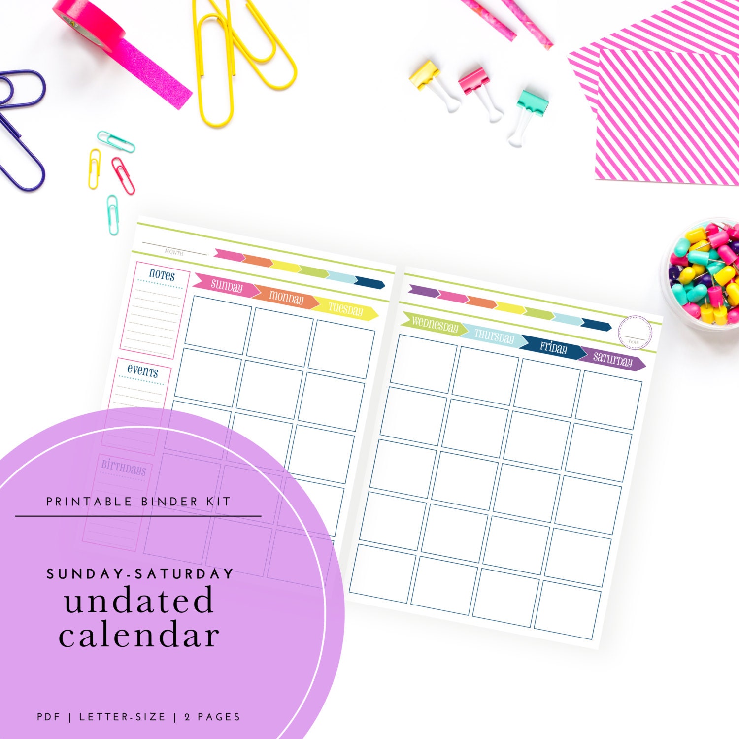 Month at A Glance Calendar Printable Calendar Templates