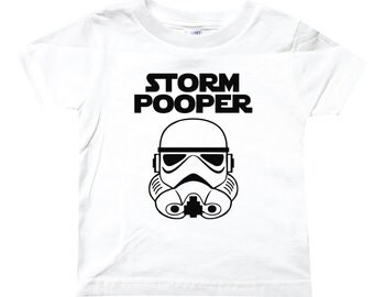 Storm Pooper baby one-piece or T-shirt, Star Wars Baby Clothes, Funny Baby Clothes, Newborn Baby Clothes, Newborn Baby #82