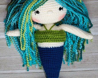 Crochet Mermaid Pattern| Mermaid Doll| Crochet Doll Pattern| Amigurumi Doll Pattern| Mermaid| Girls Gift