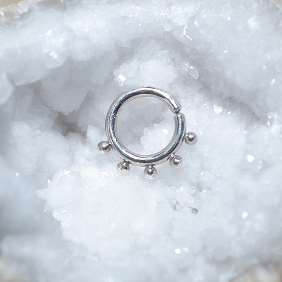Nipple Ring 14g - Silver Septum Piercing - Septum Ring - Nipple Piercing - Nipple Jewelry 14g - Septum Jewelry - Body Piercing