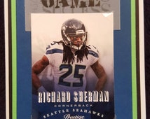 Seattle Seahawks Birthday card with a detachable trading card featuring Russell Wilson or ...