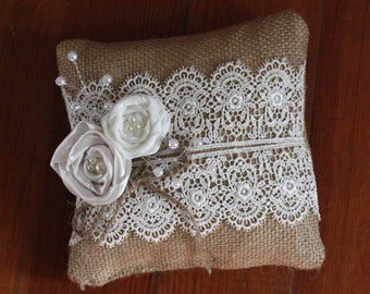 Ring Bearer Pillow , Ring Pillow, Wedding Pillows, Ring Cushion, Wedding Ring Cushion