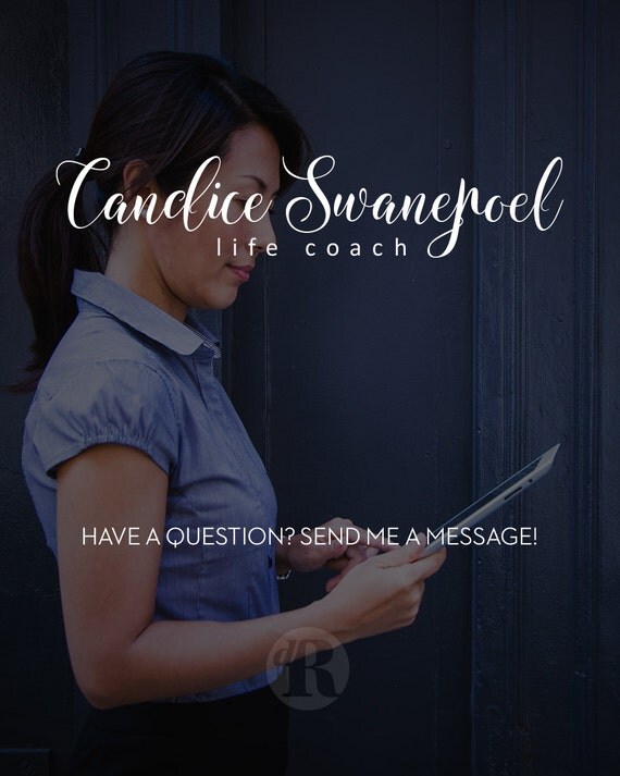 Life Coach Logo Cursive Calligraphy Branding Consultant Logo