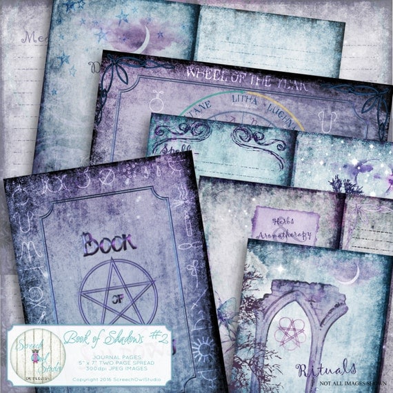 Book of Shadows Grimoire Journal Pages Wheel by ... Book of Shadows Grimoire Journal Pages Wheel by ...