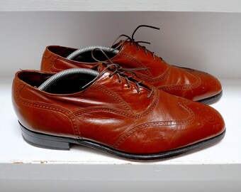 vtg 50s Florsheim wingtip shoes 11D