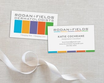 Rodan and Fields Business Card, Personalized Business Card, Rodan + Fields, Printable File, Rodan and Fields Independent Consultant Card