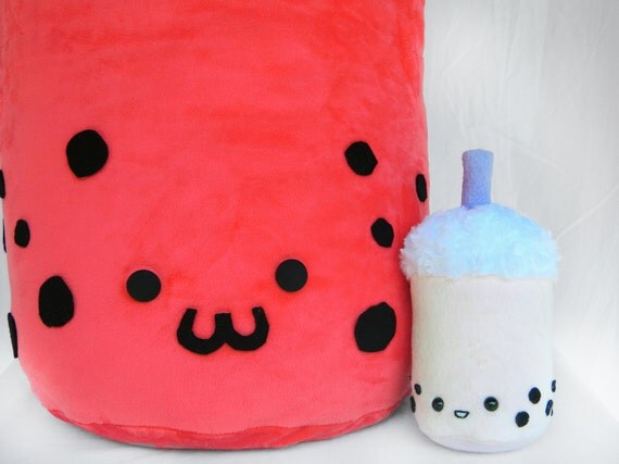 big boba tea plush