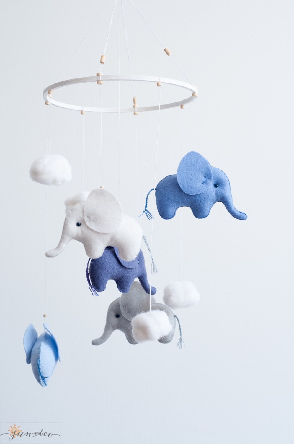 Elefant elefanten baby mobile mobile elefant von sunandco auf etsy